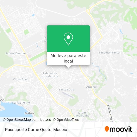 Passaporte Come Queto mapa