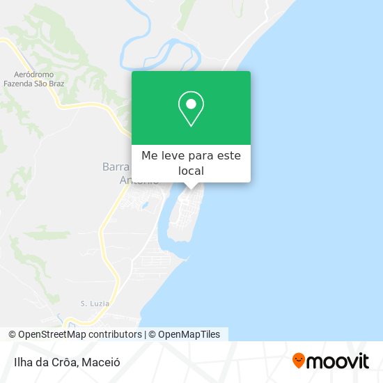 Ilha da Crôa mapa