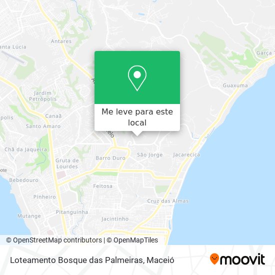 Loteamento Bosque das Palmeiras mapa