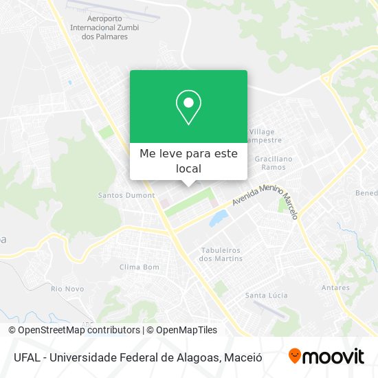 UFAL - Universidade Federal de Alagoas mapa