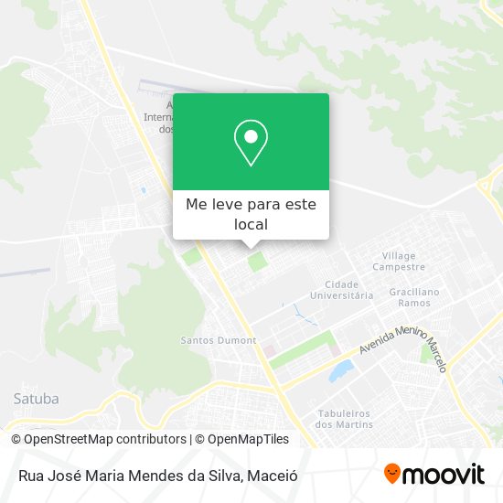 Rua José Maria Mendes da Silva mapa