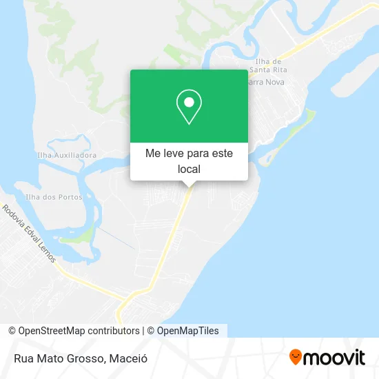 Rua Mato Grosso mapa