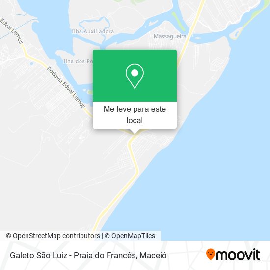 Galeto São Luiz - Praia do Francês mapa