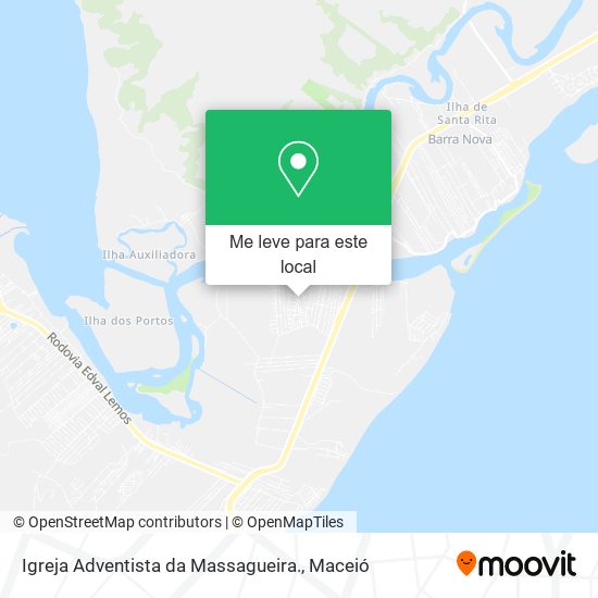 Igreja Adventista da Massagueira. mapa