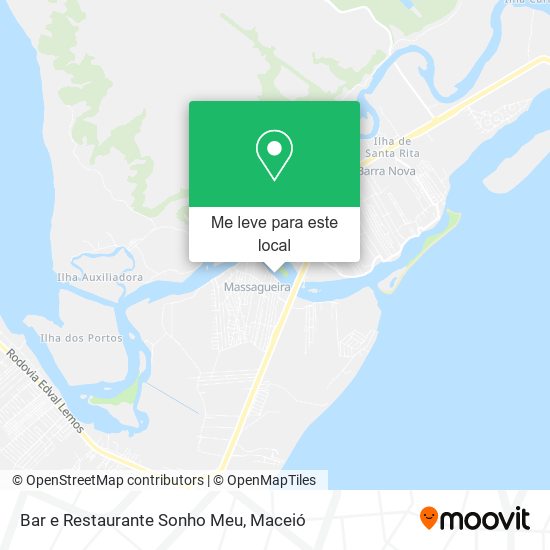 Bar e Restaurante Sonho Meu mapa