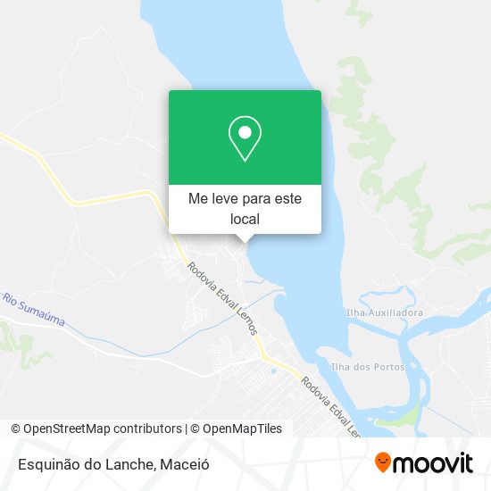 Esquinão do Lanche mapa