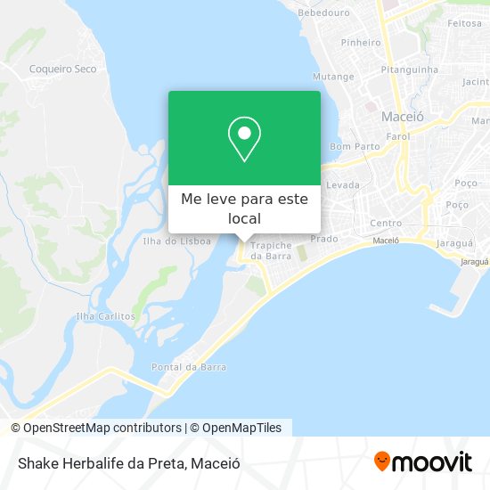 Shake Herbalife da Preta mapa