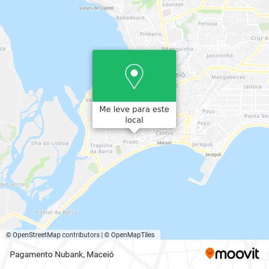 Pagamento Nubank mapa