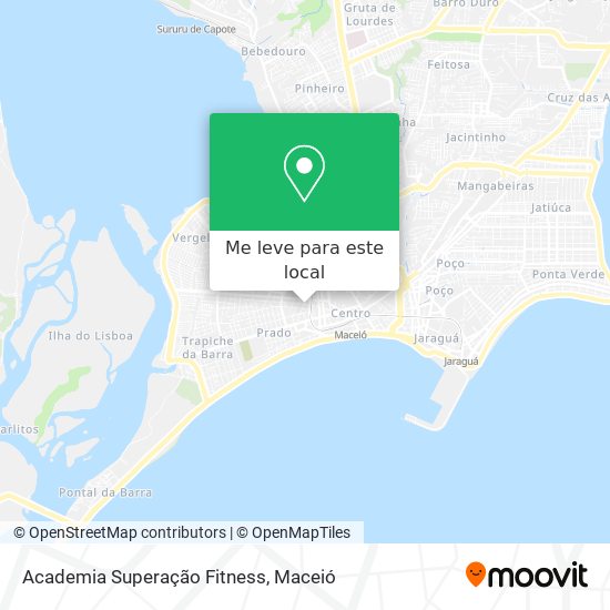Academia Superação Fitness mapa