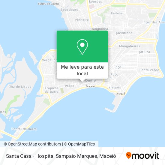 Santa Casa - Hospital Sampaio Marques mapa