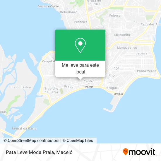 Pata Leve Moda Praia mapa