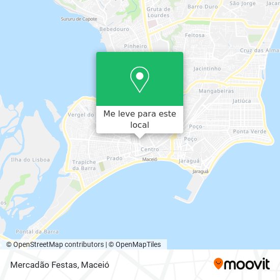 Mercadão Festas mapa