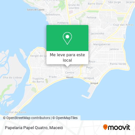 Papelaria Papel Quatro mapa