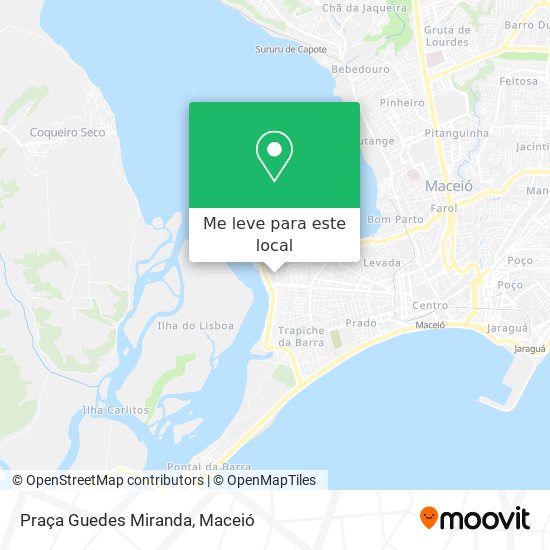 Praça Guedes Miranda mapa
