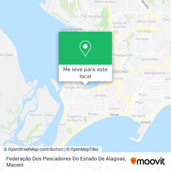 Federação Dos Pescadores Do Estado De Alagoas mapa