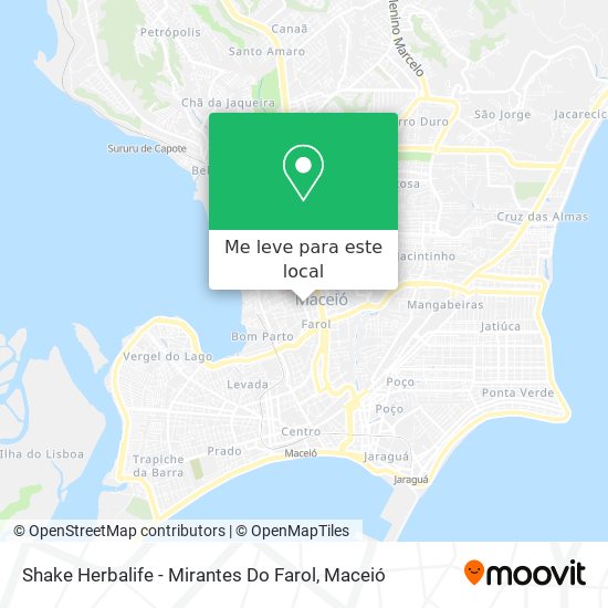 Shake Herbalife - Mirantes Do Farol mapa