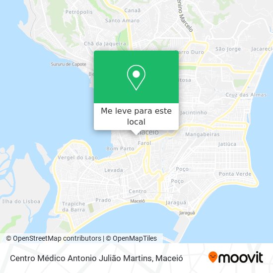 Centro Médico Antonio Julião Martins mapa