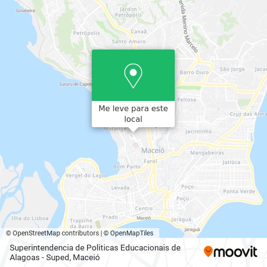 Superintendencia de Politicas Educacionais de Alagoas - Suped mapa