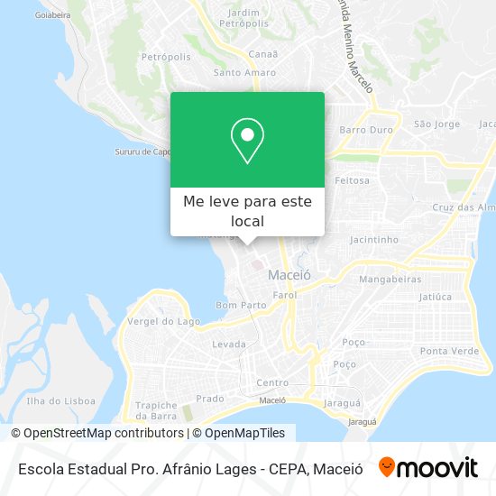 Escola Estadual Pro. Afrânio Lages - CEPA mapa