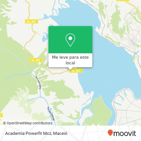Academia Powerfit Mcz mapa