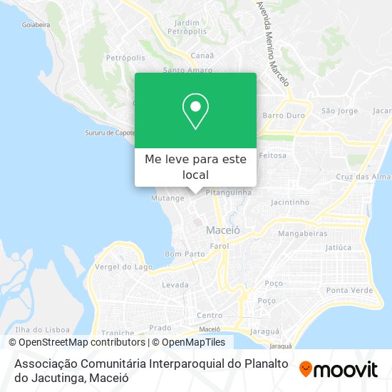 Associação Comunitária Interparoquial do Planalto do Jacutinga mapa