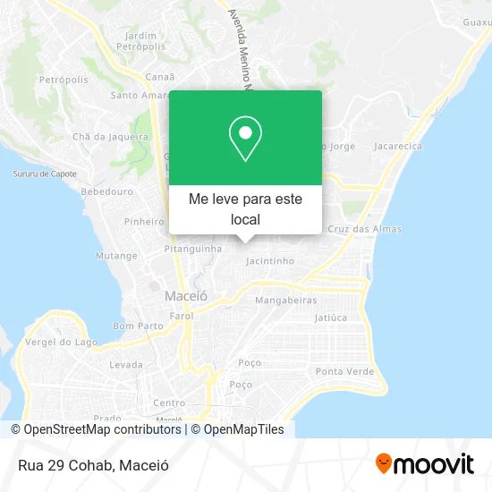 Rua 29 Cohab mapa