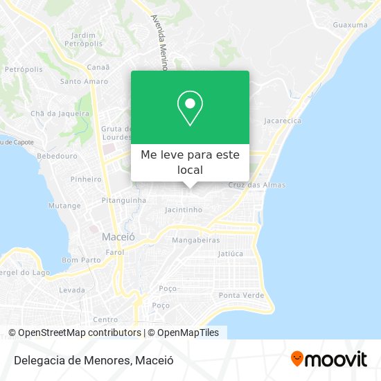 Delegacia de Menores mapa