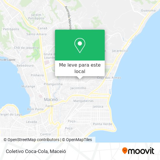 Coletivo Coca-Cola mapa