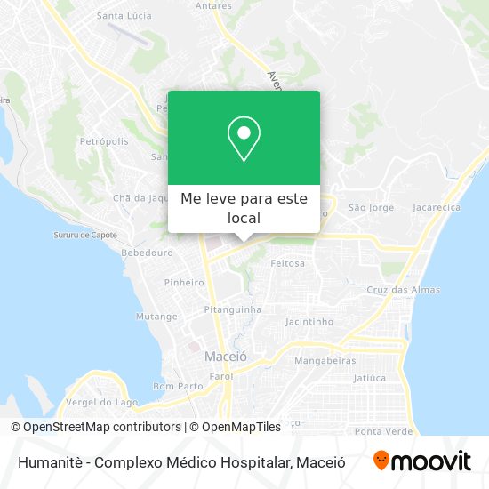 Humanitè - Complexo Médico Hospitalar mapa