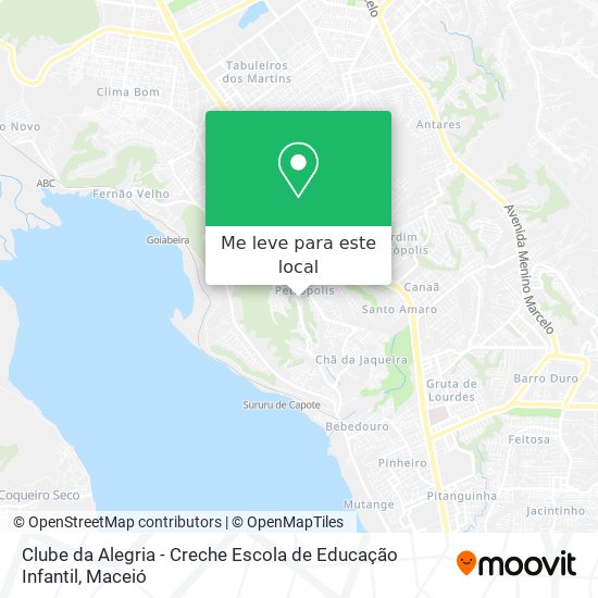 Clube da Alegria - Creche Escola de Educação Infantil mapa
