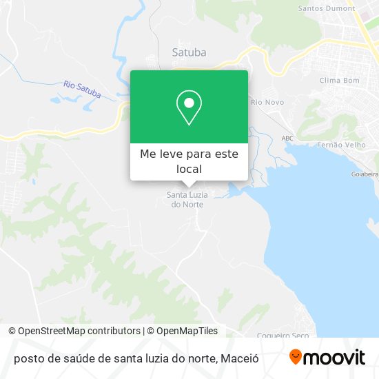 posto de saúde de santa luzia do norte mapa