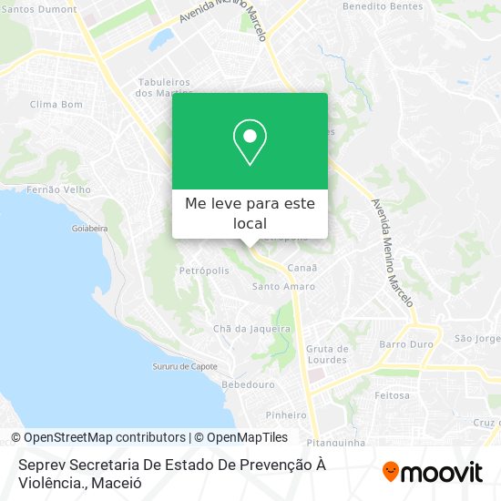 Seprev Secretaria De Estado De Prevenção À Violência. mapa