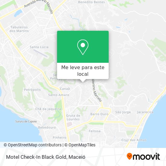 Motel Check-In Black Gold mapa