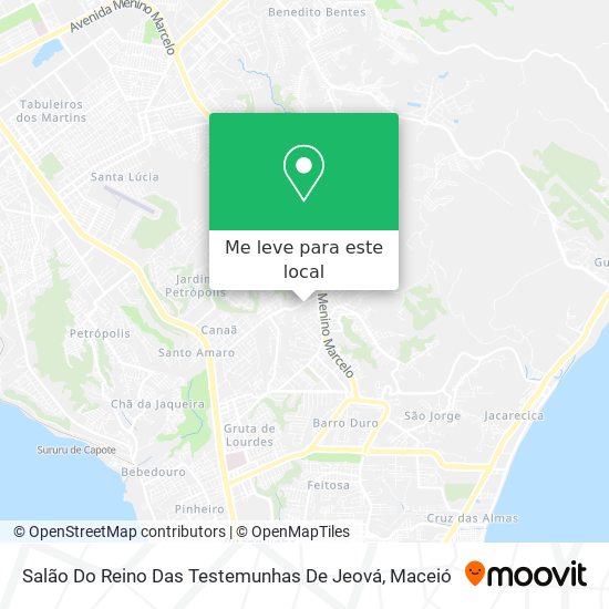 Salão Do Reino Das Testemunhas De Jeová mapa