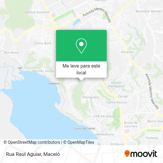 Rua Raul Aguiar mapa