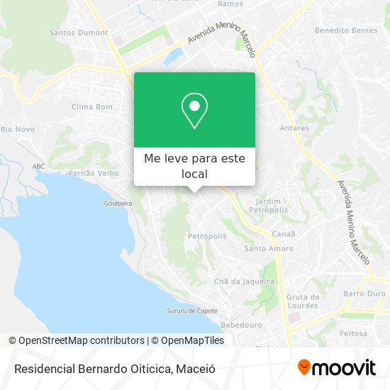 Residencial Bernardo Oiticica mapa