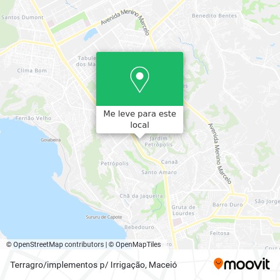 Terragro / implementos p/ Irrigação mapa