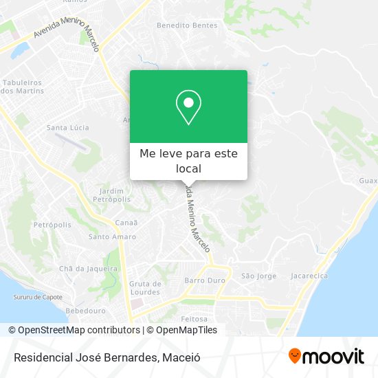 Residencial José Bernardes mapa