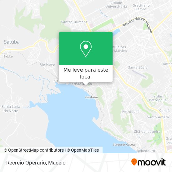 Recreio Operario mapa