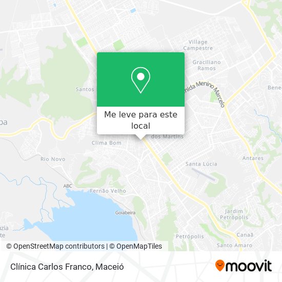 Clínica Carlos Franco mapa