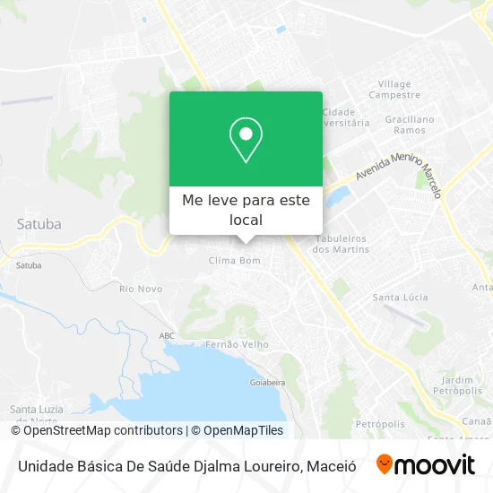 Unidade Básica De Saúde Djalma Loureiro mapa