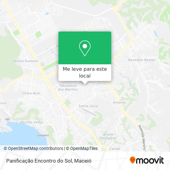 Panificação Encontro do Sol mapa