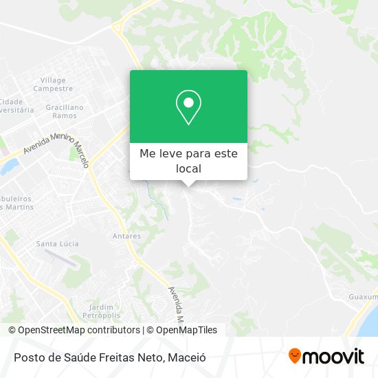 Posto de Saúde Freitas Neto mapa