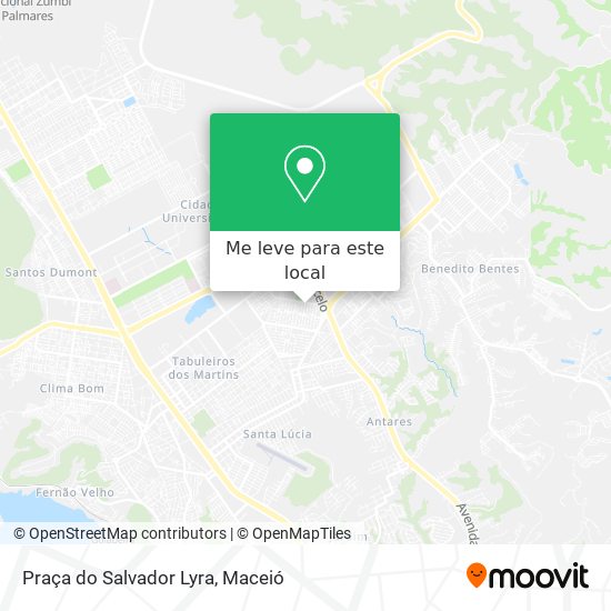Praça do Salvador Lyra mapa