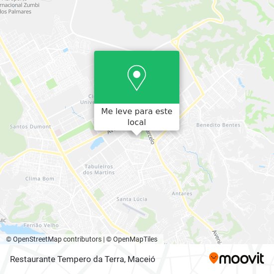 Restaurante Tempero da Terra mapa