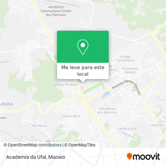 Academia da Ufal mapa