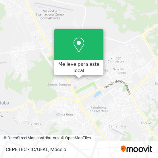 CEPETEC - IC/UFAL mapa