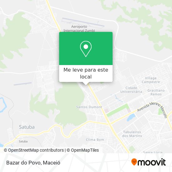 Bazar do Povo mapa