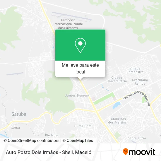 Auto Posto Dois Irmãos - Shell mapa