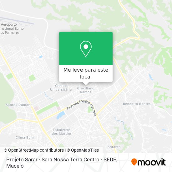 Projeto Sarar - Sara Nossa Terra Centro - SEDE mapa